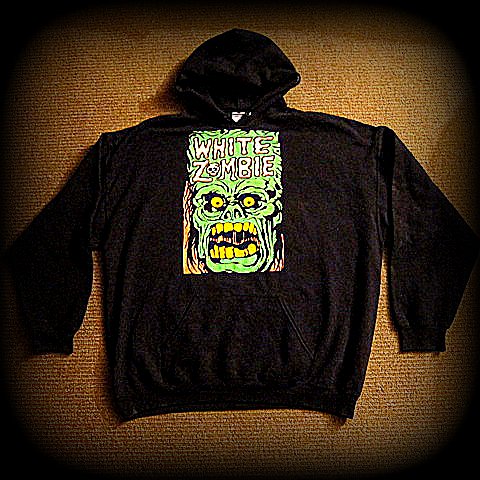White Zombie- Get Up And Kill - Hoodie - Two Sided Print